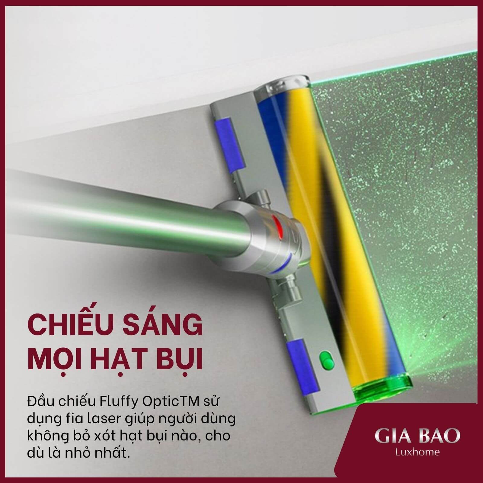 Tia laser soi chiếu các vết bụi mịn mắt thường khó nhìn thấy Cảm biến laser xanh phát hiện bụi mịn vô hình