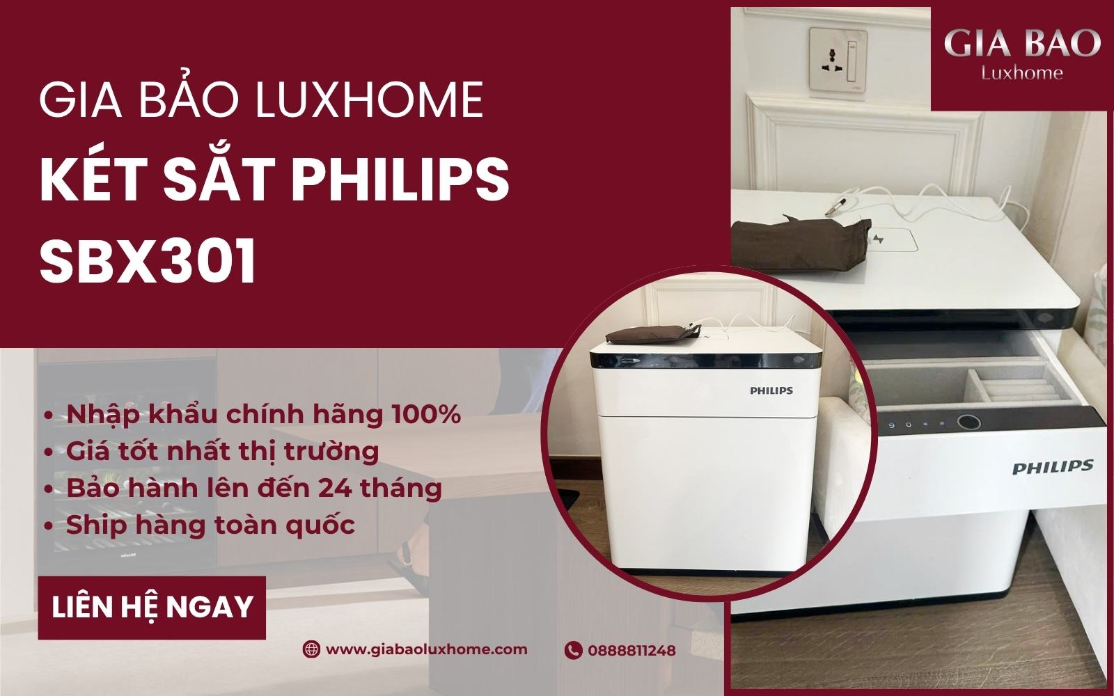 Mua két sắt Philip ABX301 tại GIABAOLUXHOME
