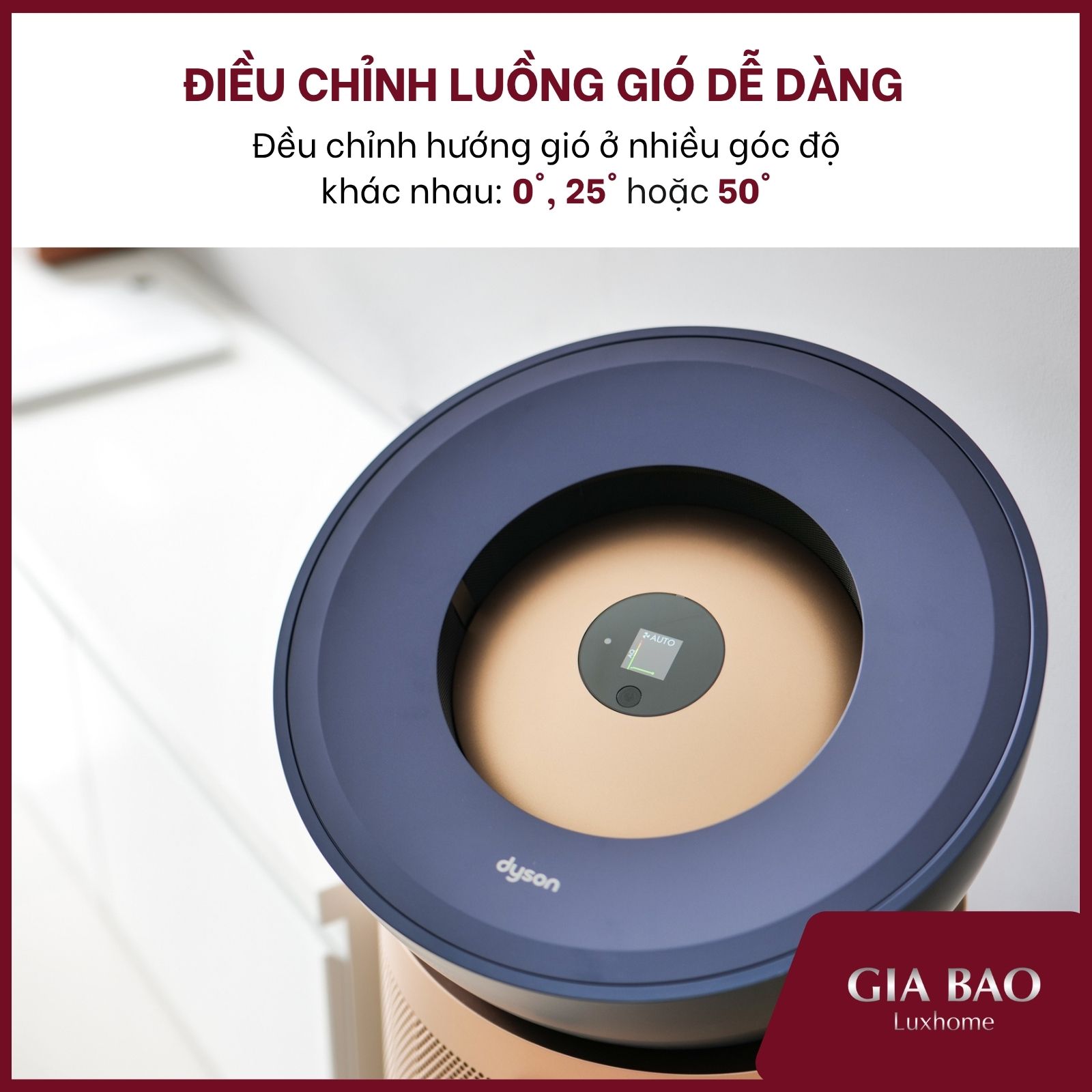 Hệ thống điều chỉnh luồng gió đa góc độ, mô phỏng không khí tự nhiên