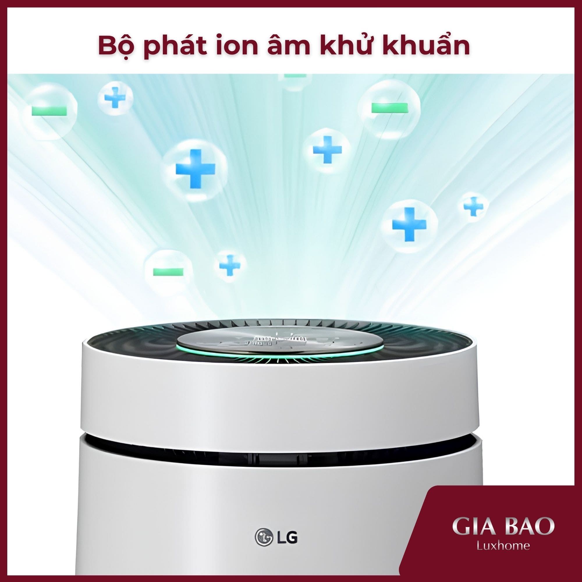 Máy lọc không khí LG AS65GDWH0 có tính năng ion khử khuẩn