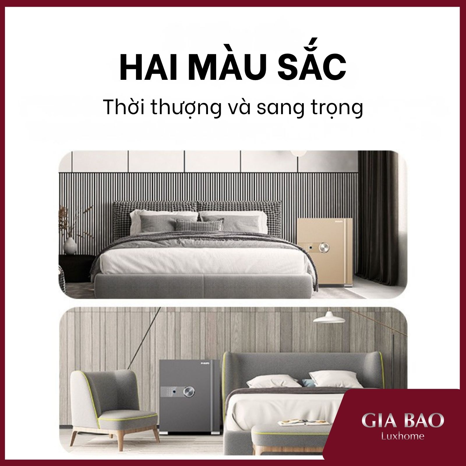 Hai tùy chọn màu sắc sang trọng, hiện đại