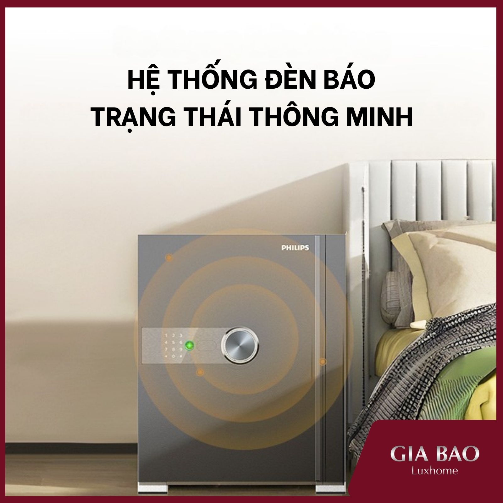 Hệ thống đèn báo trạng thái rõ ràng, dễ quan sát
