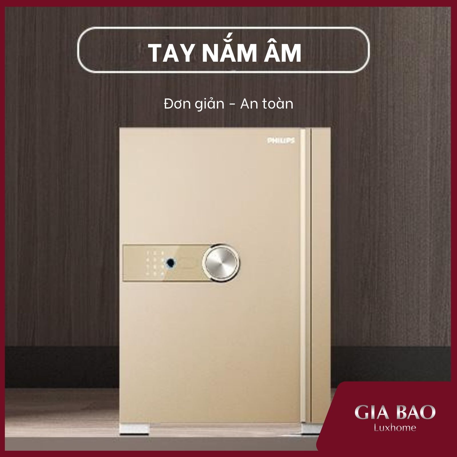 Tay nắm ẩn thiết kế tinh tế, khác biệt