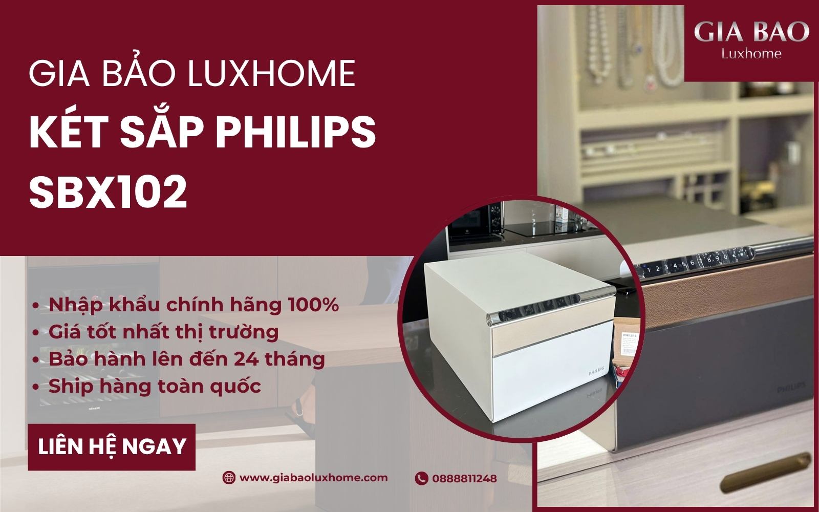 Mua két sắt Philips SBX102 tại Gia Bảo Luxhome