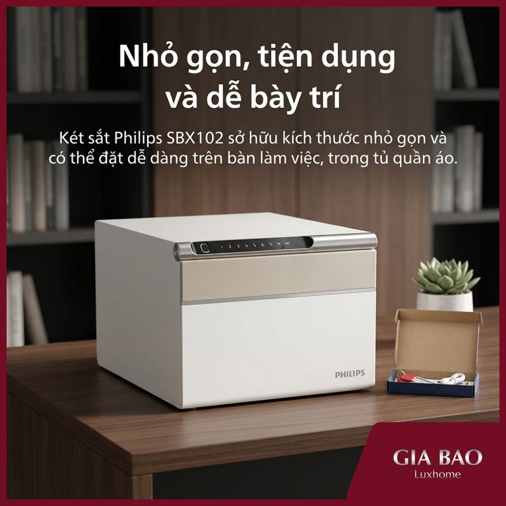 Két Philips SBX102 sở hữu kích cỡ nhỏ gọn, tiện dụng