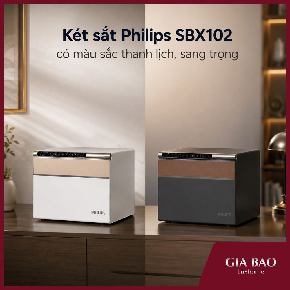 Két sắt Philips SBX102 có màu thanh lịch