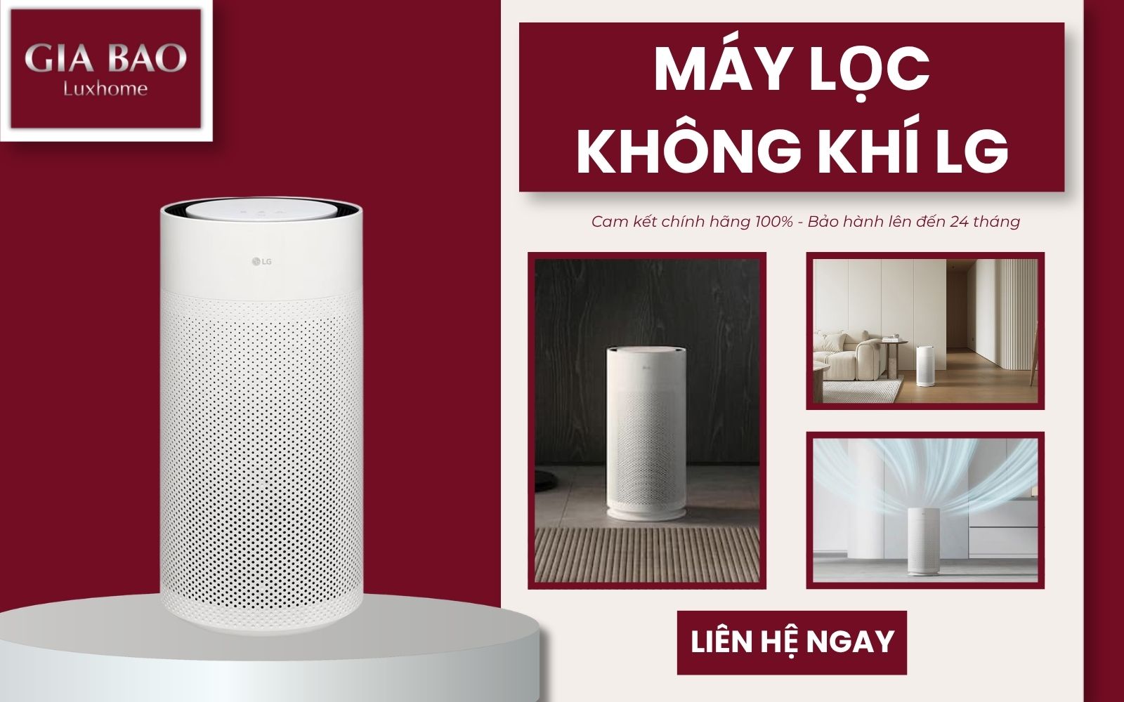 Mua máy lọc không khí LG AeroHit AS35GGW10 chính hãng tại Gia Bảo Luxhome