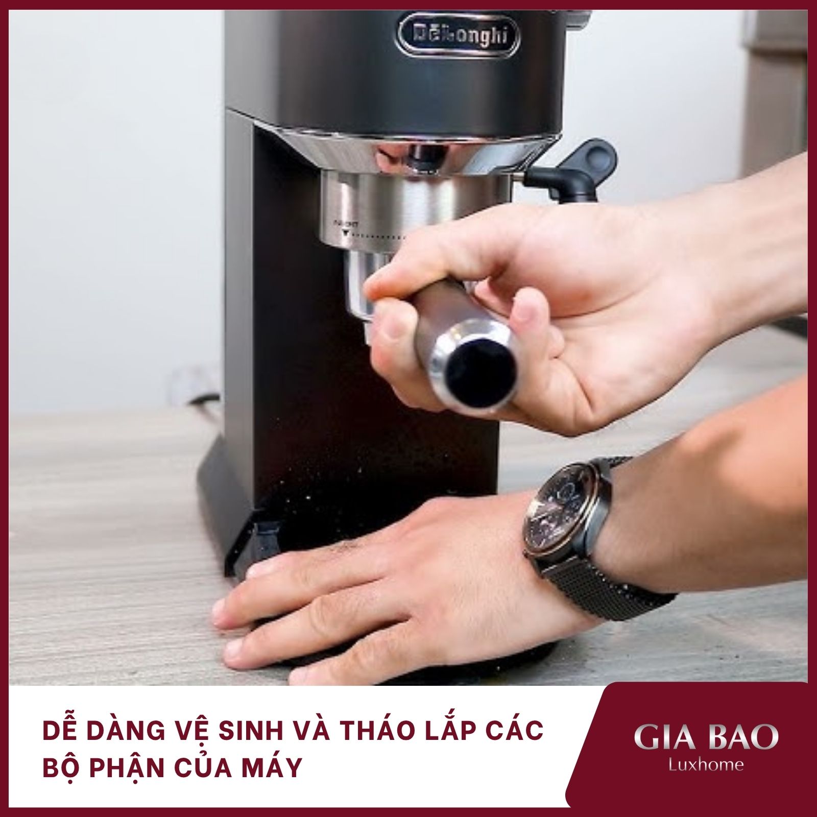 Dễ dàng vệ sinh, tháo lắp các bộ phận