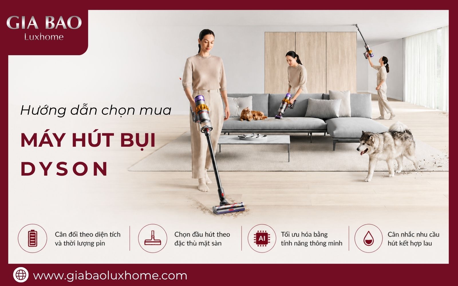 Mẹo chọn mua máy hút bụi Dyson