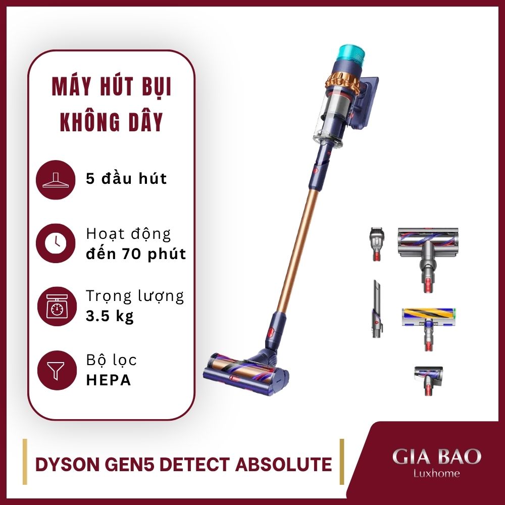 Máy hút bụi Dyson Gen5 Detect Absolute
