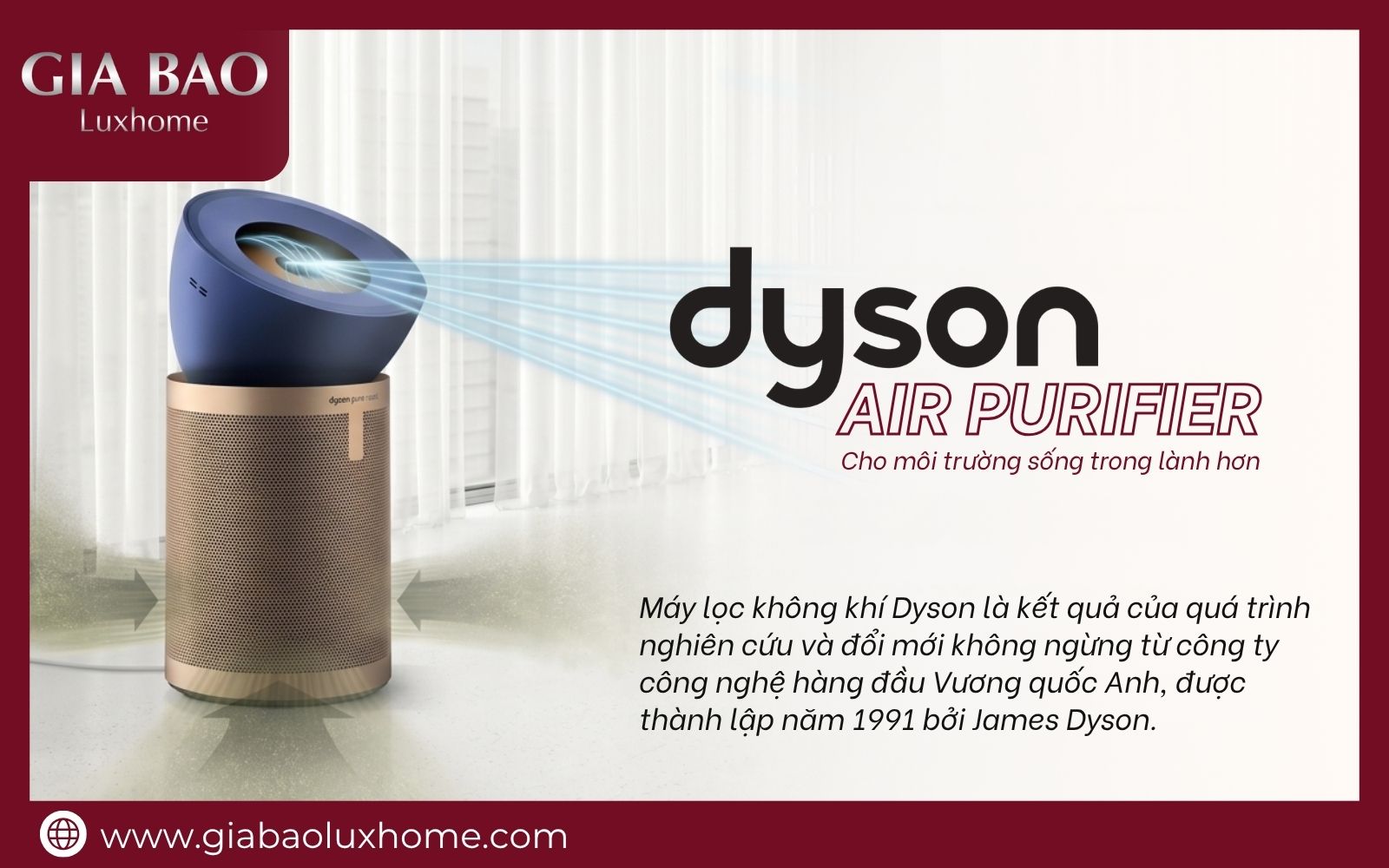 Tổng quan về máy lọc không khí Dyson