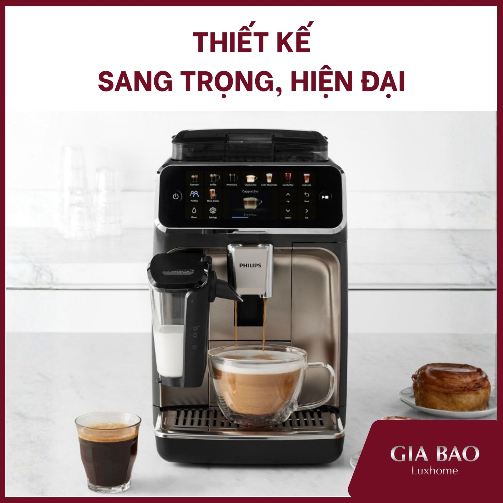 Thiết kế sang trọng, phù hợp nhiều không gian