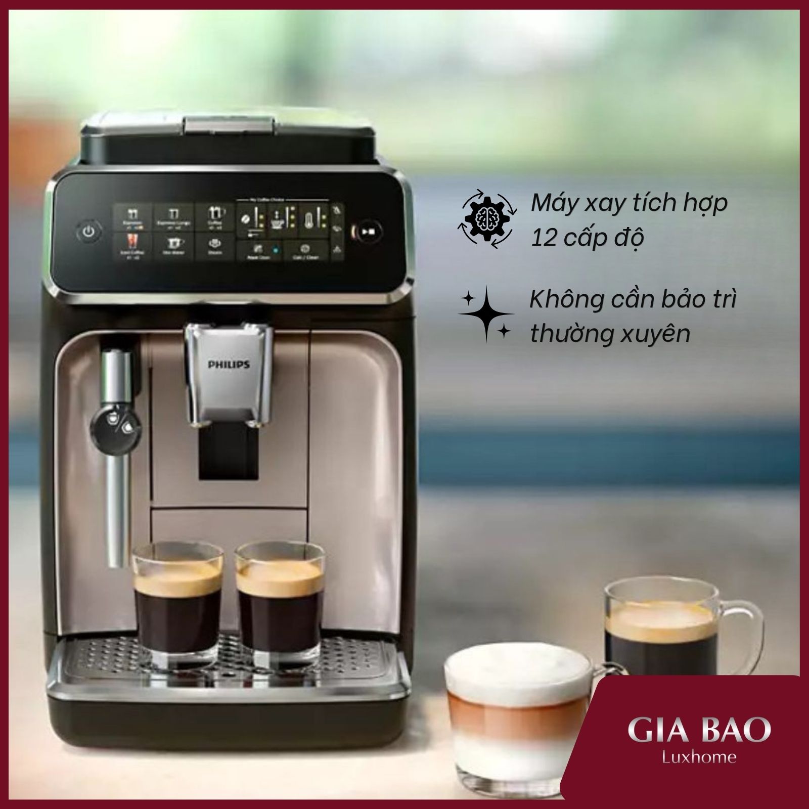 Máy pha cafe gia đình Philips EP3321/40 Series 3300