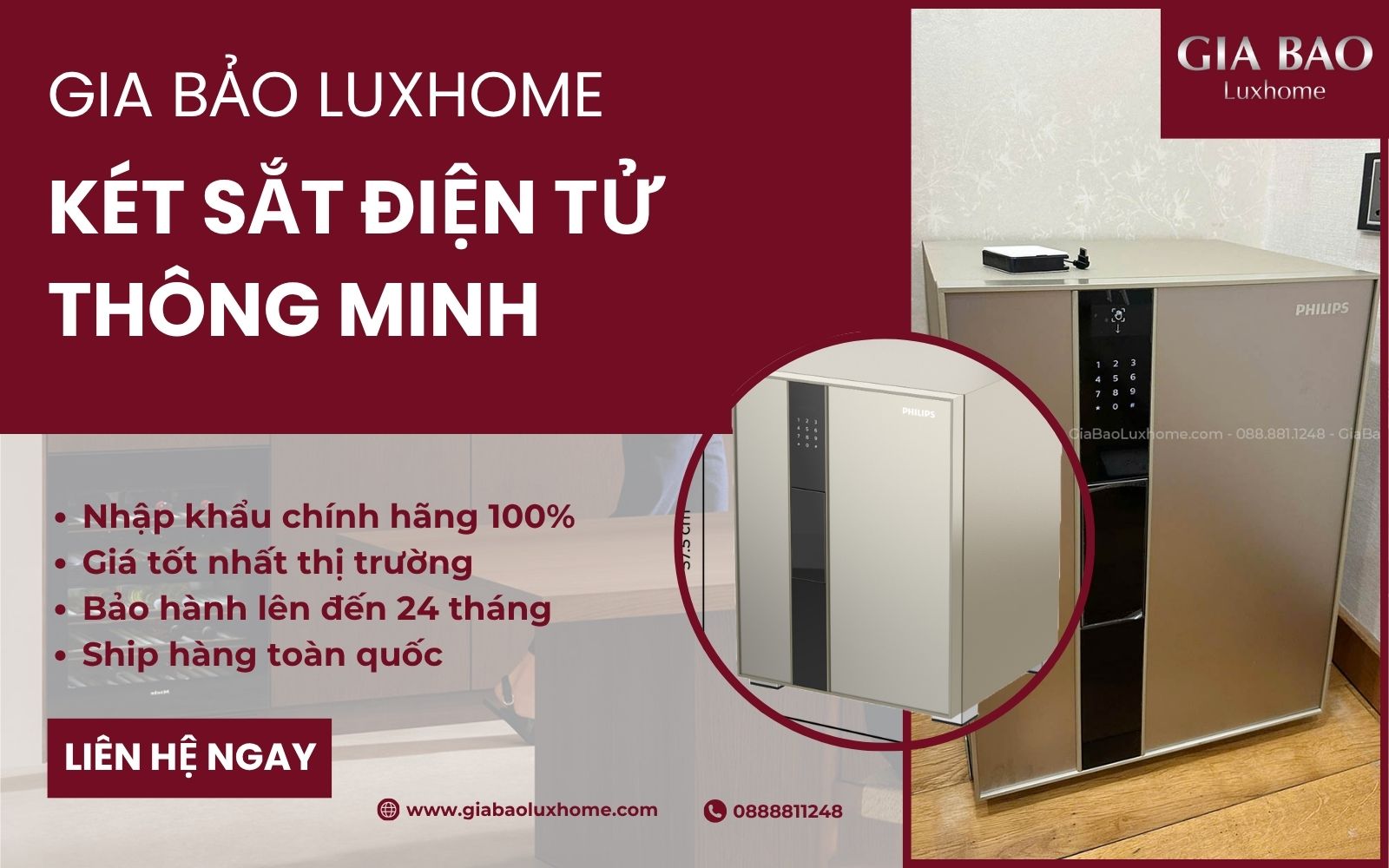 Gia Bảo Luxhome – Đơn vị phân phối két sắt cao cấp chính hãng, giá tốt