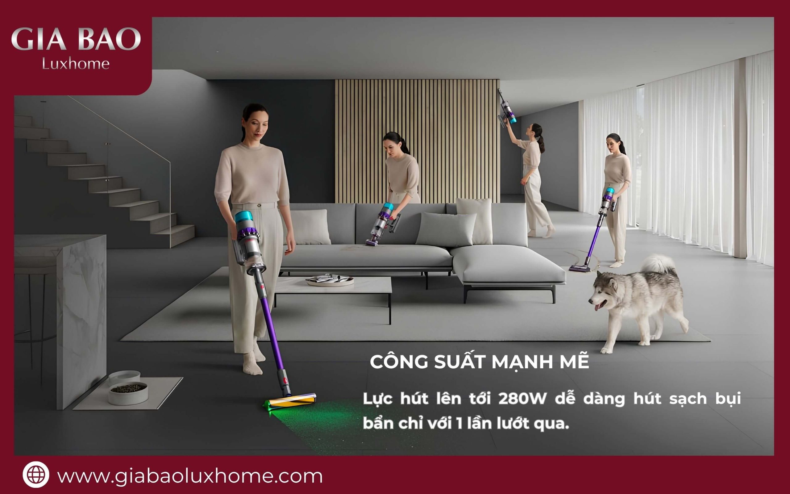 máy hút bụi Dyson Gen5 Detect lực mạnh