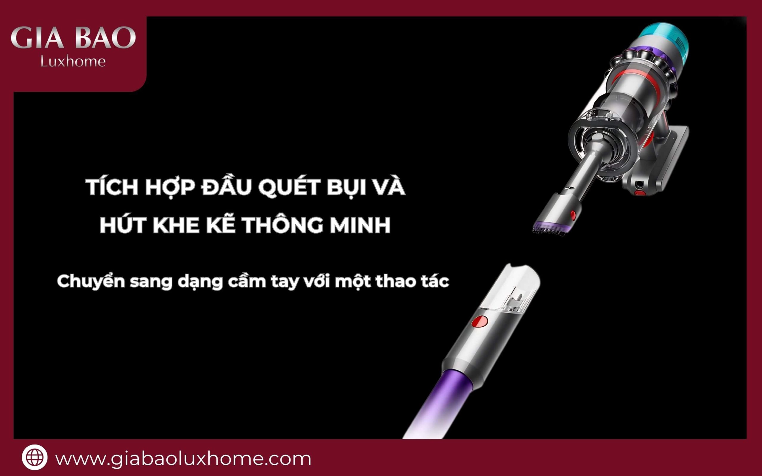 máy hút bụi Dyson Gen5 Detect tích hợp đầu hút