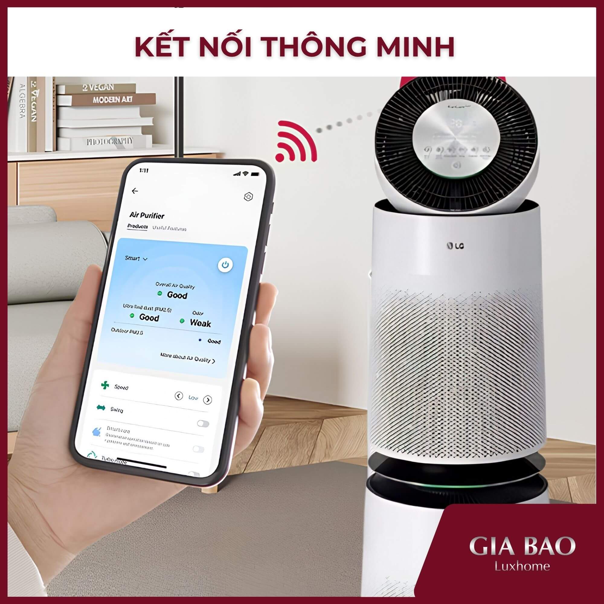 máy lọc không khí LG kết nối thông minh