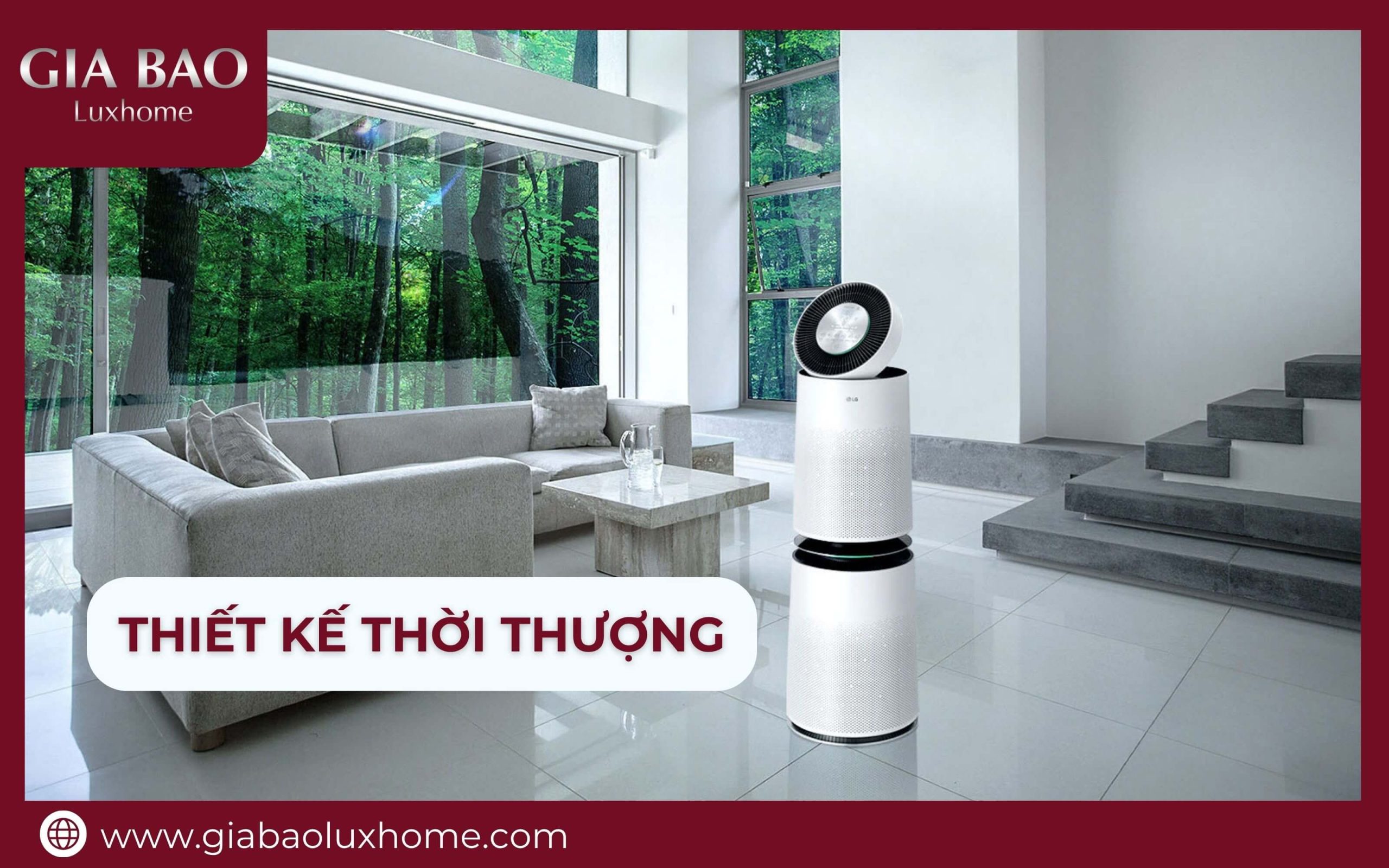 Máy lọc không khí LG AS10GDWH0 thiết kế hiện đại, sang trọng