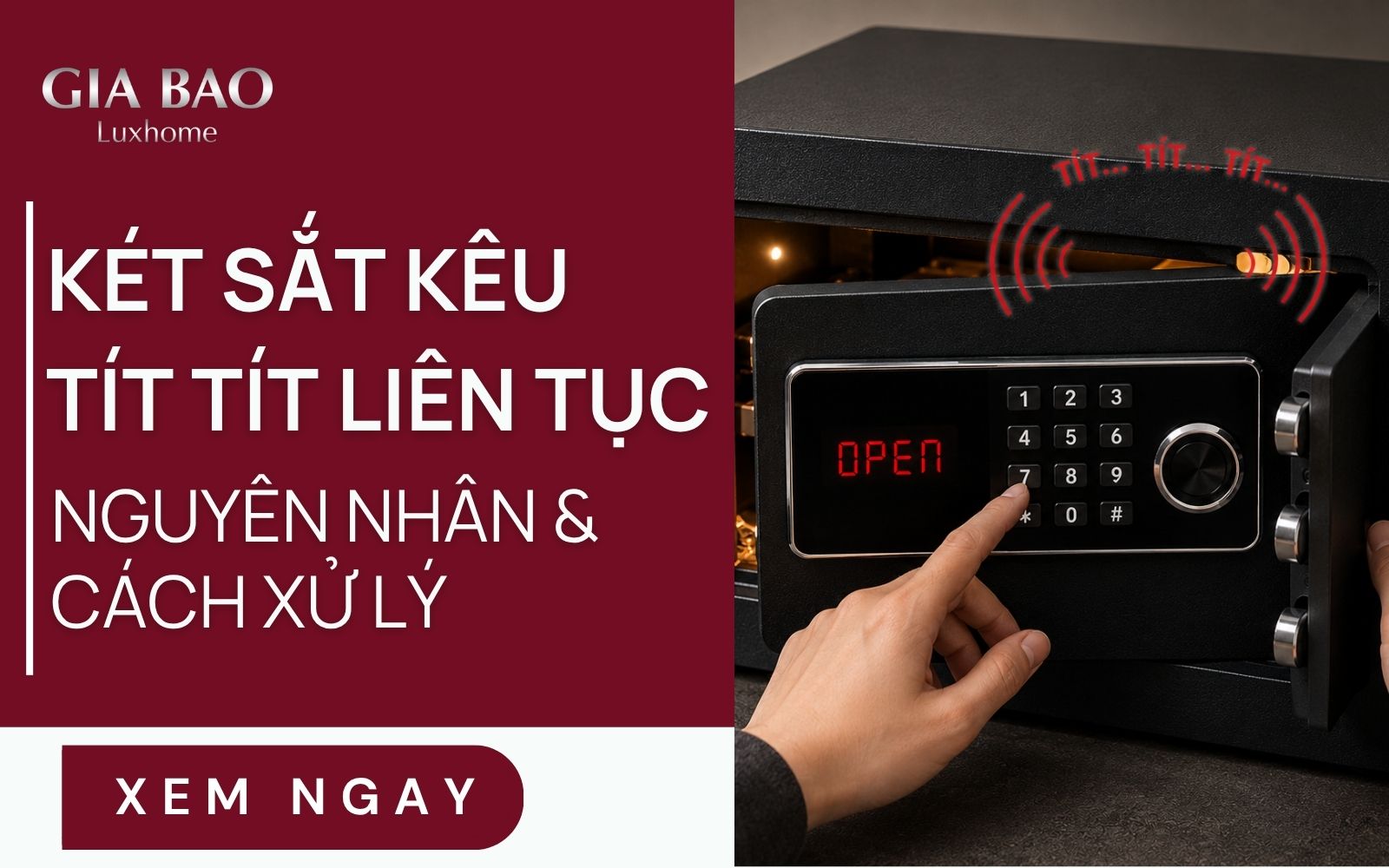 két sắt kêu tít tít liên tục