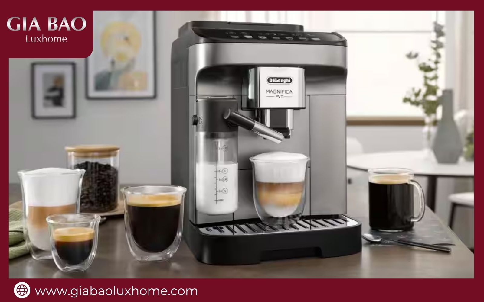 Dễ dàng tùy chỉnh độ đậm nhạt cho mọi công thức từ Espresso đến Cappuccino béo ngậy. Pha được nhiều loại cà phê khác nhau