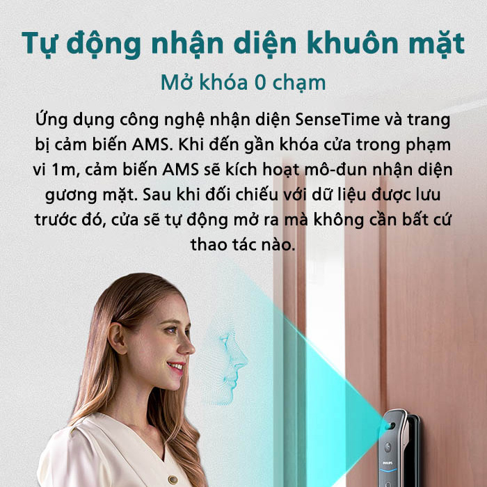 khoá cửa Philips 4 cấp công nghệ