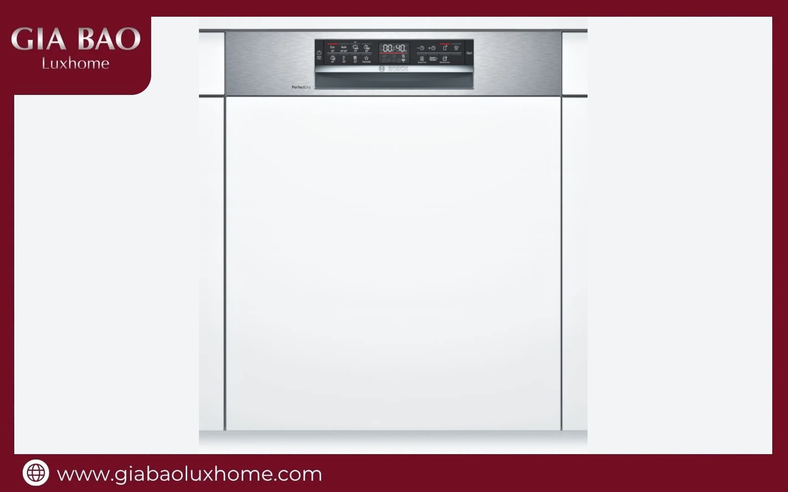 Máy rửa bát bán âm Bosch SMI6ZDS49E
