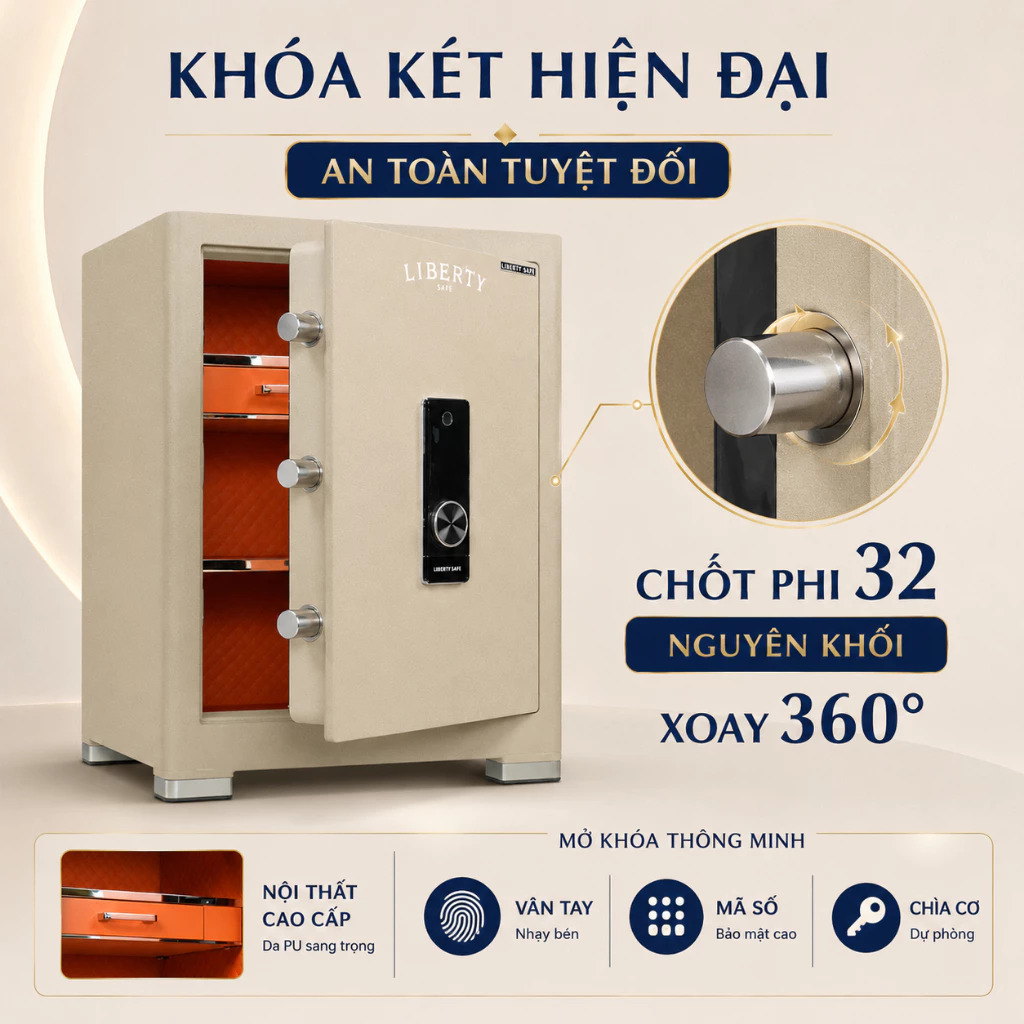 Két sắt thông minh Liberty LB1000 Pro 170kg