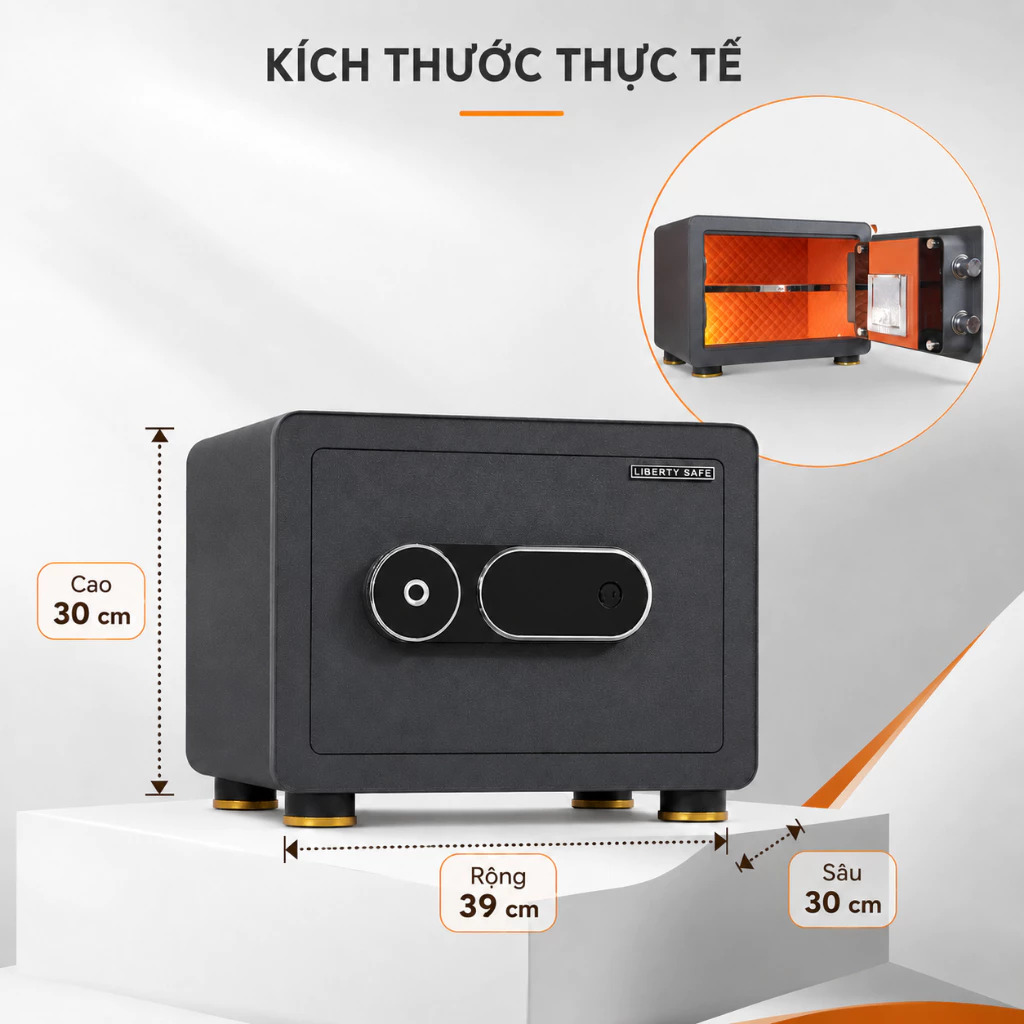 Két sắt mini Liberty LB30S 16kg – ảnh 2