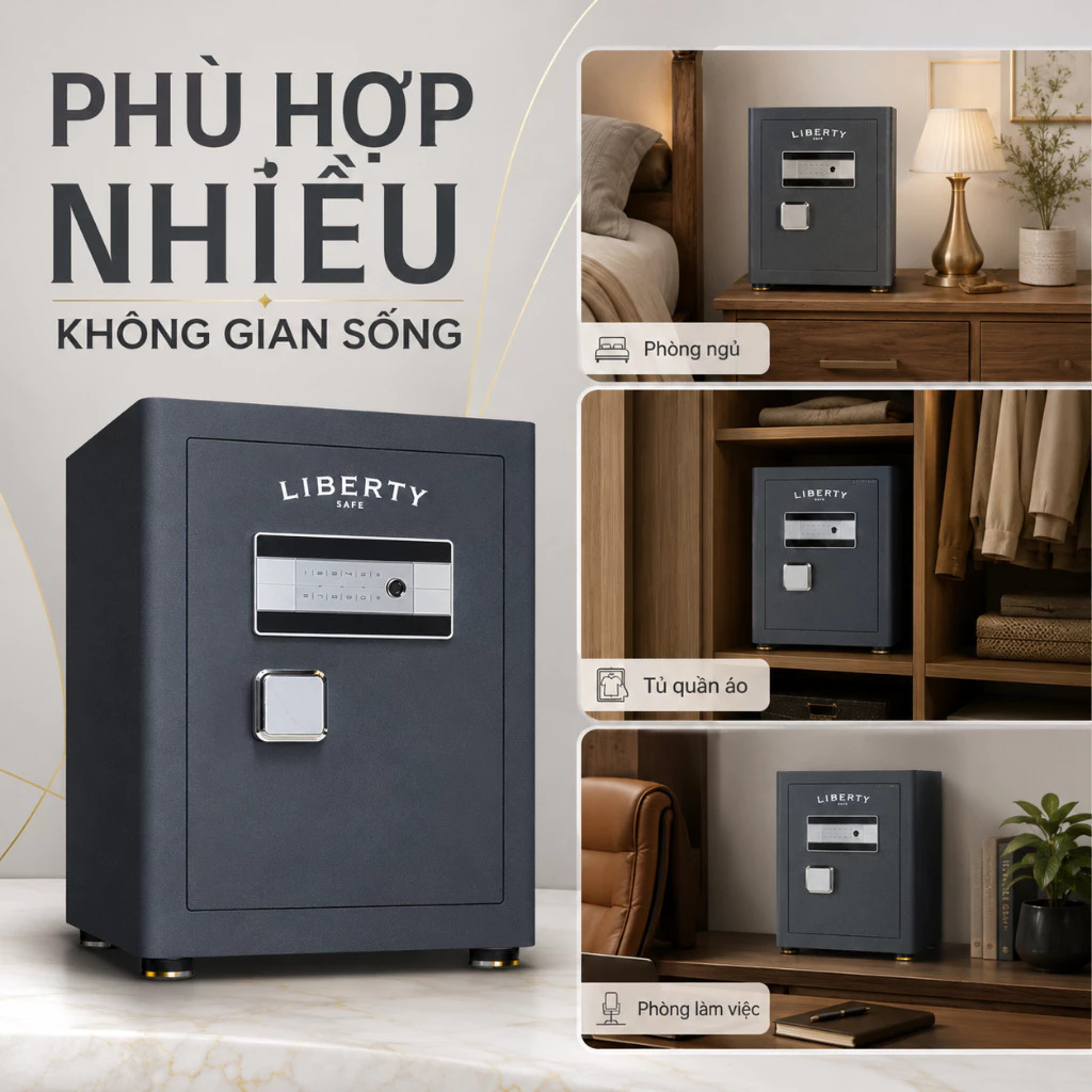 Két sắt thông minh Liberty Safe LB45S 38kg – ảnh 4