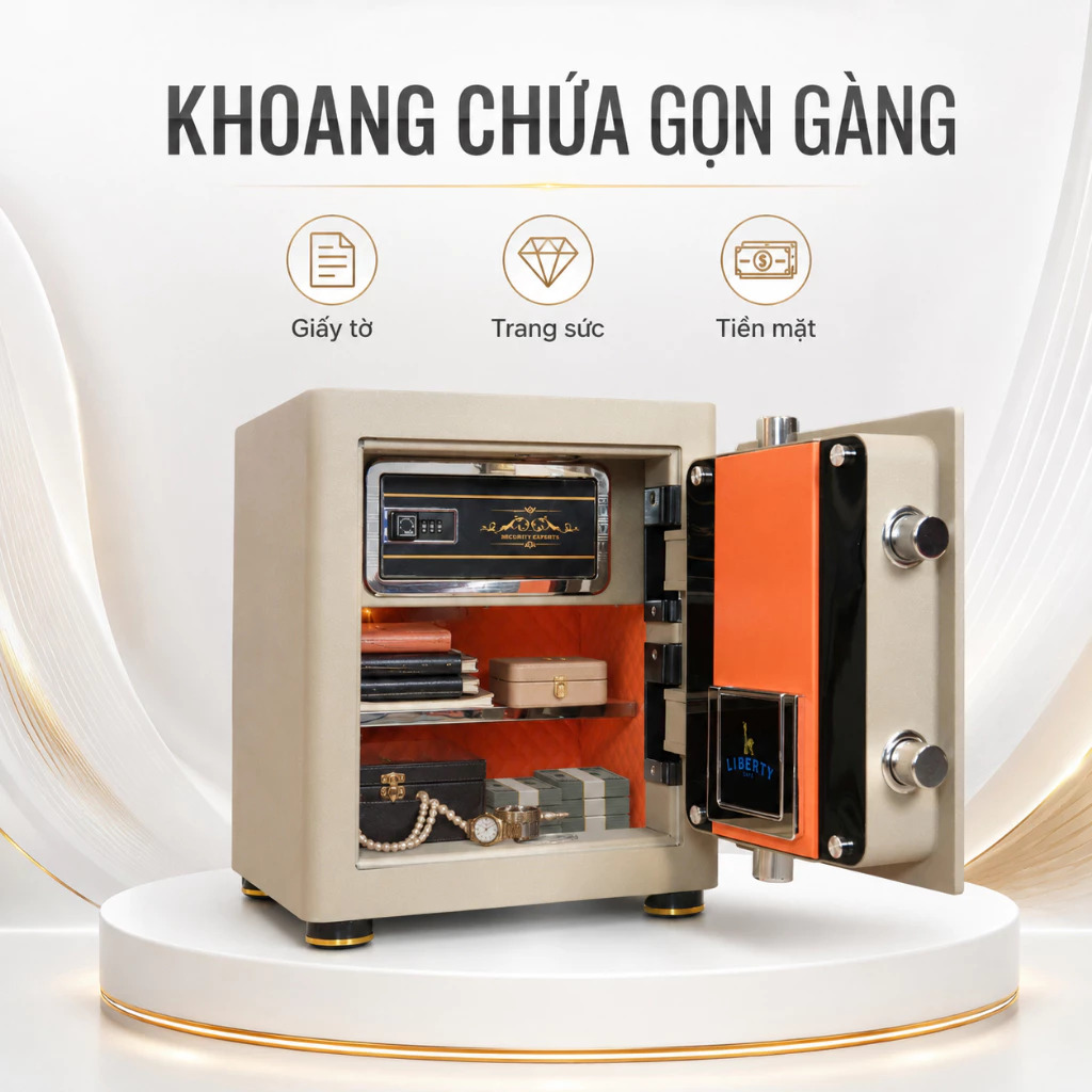 Két sắt thông minh Liberty Safe LB45S 38kg – ảnh 3