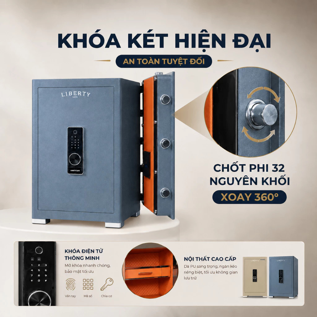 Két sắt thông minh Liberty LB68 Pro