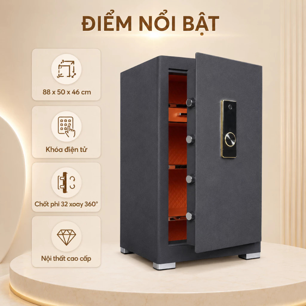 Két sắt thông minh Liberty LB88 Pro 130kg