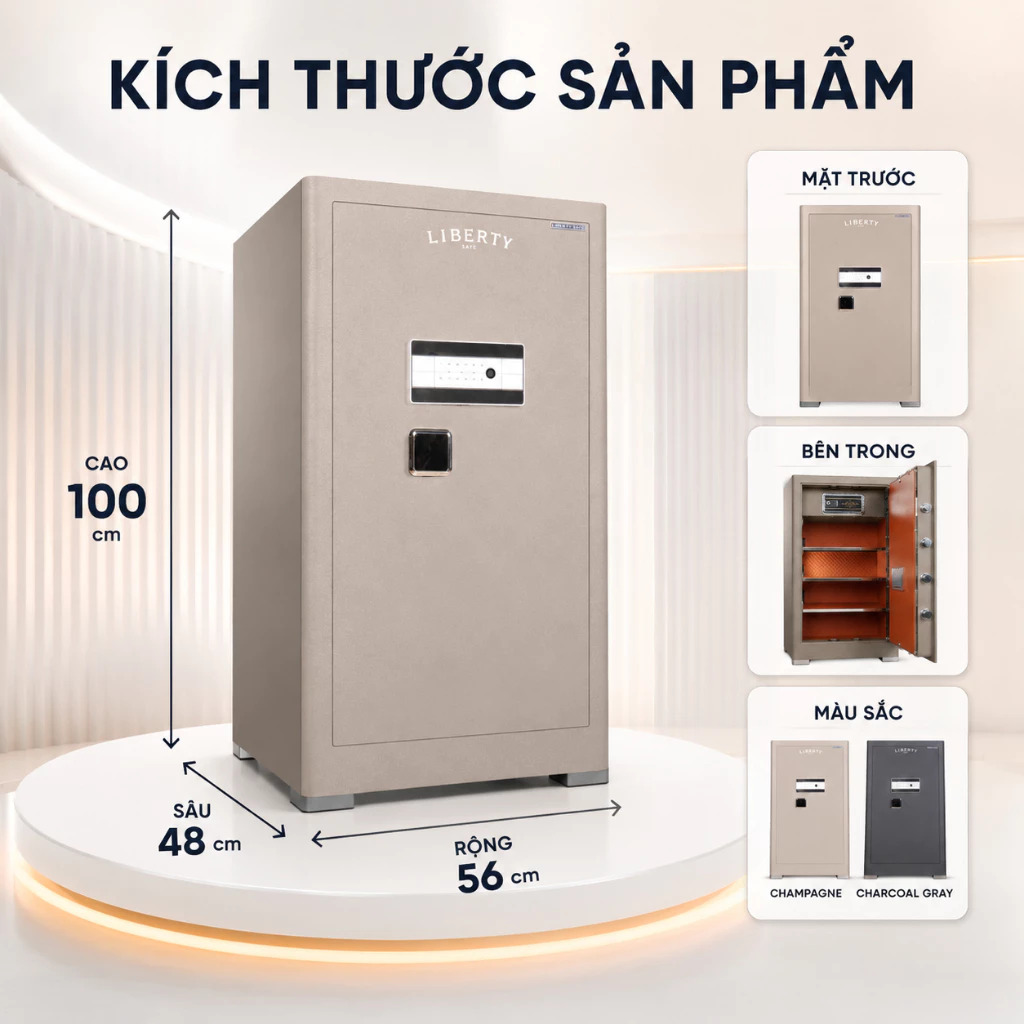 Két sắt thông minh Liberty LB1000S 130kg – ảnh 3