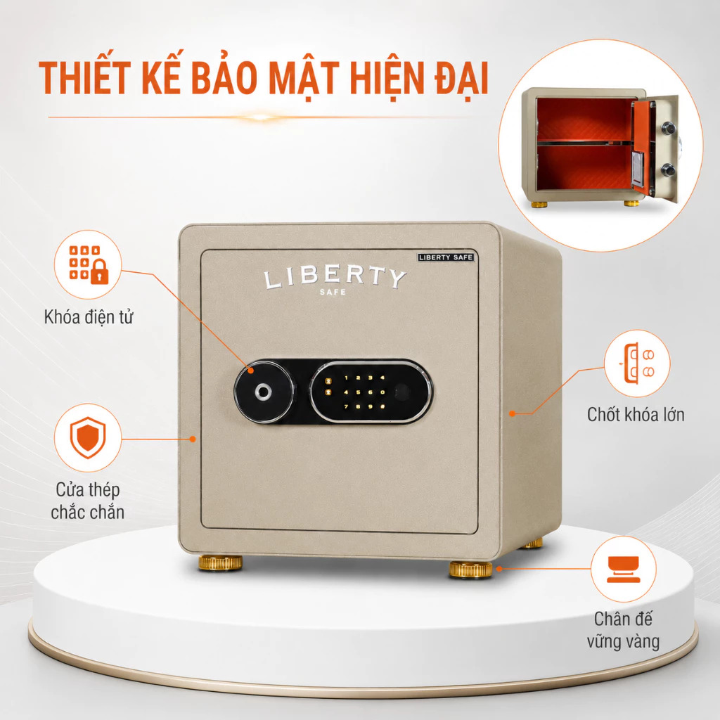 Két sắt điện tử mini Liberty LB39S 22kg