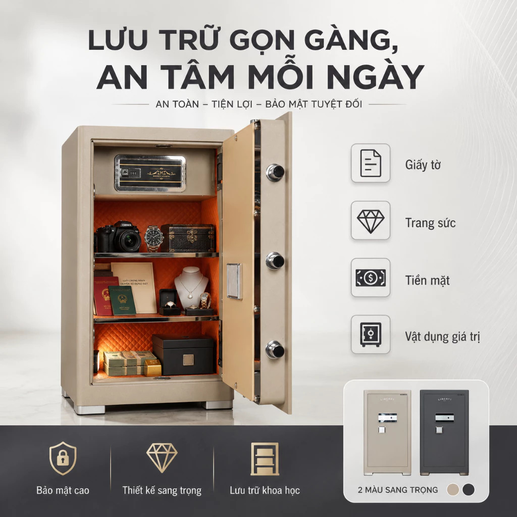 Két sắt thông minh Liberty LB88S 105kg – ảnh 2