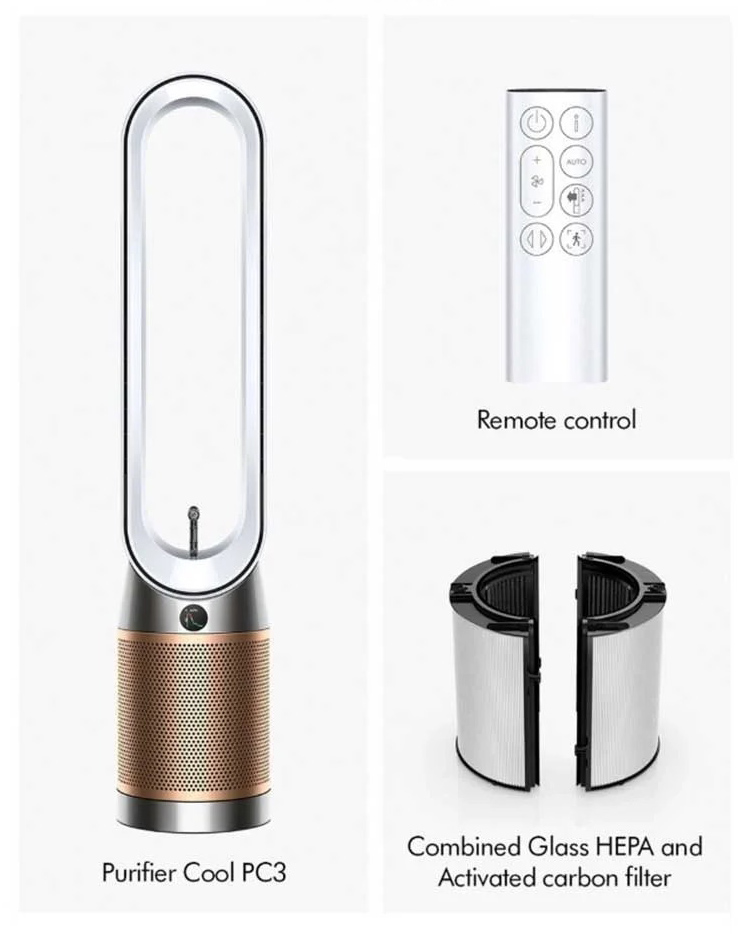 Quạt không cánh kèm lọc không khí Dyson TP14 PC3 Find+Follow - ảnh 3