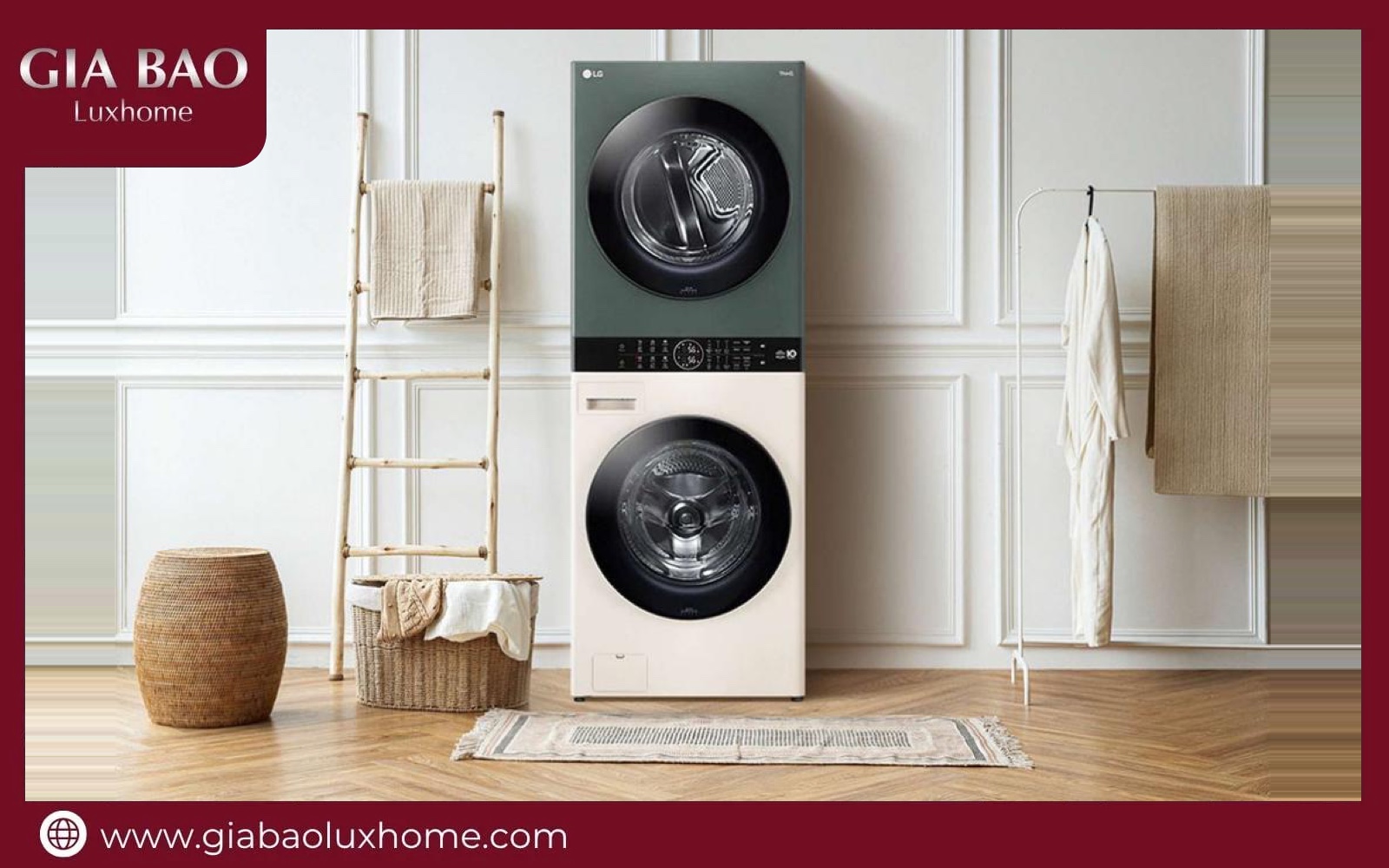 Tháp giặt sấy LG WashTower WT2517NHEG