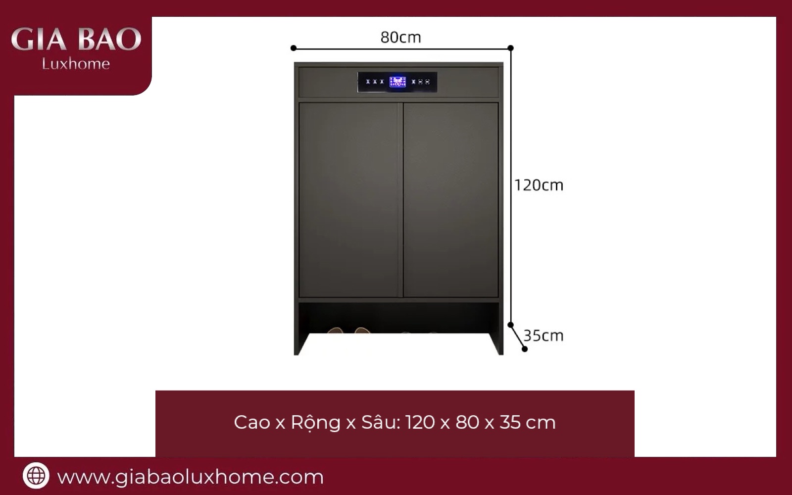 Tủ giày thông minh khử mùi sấy khô GB11