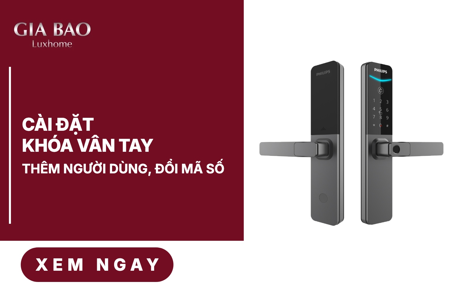 Mẹo Cài Đặt Khóa Vân Tay, Thêm Người Dùng Và Đổi Mã Số