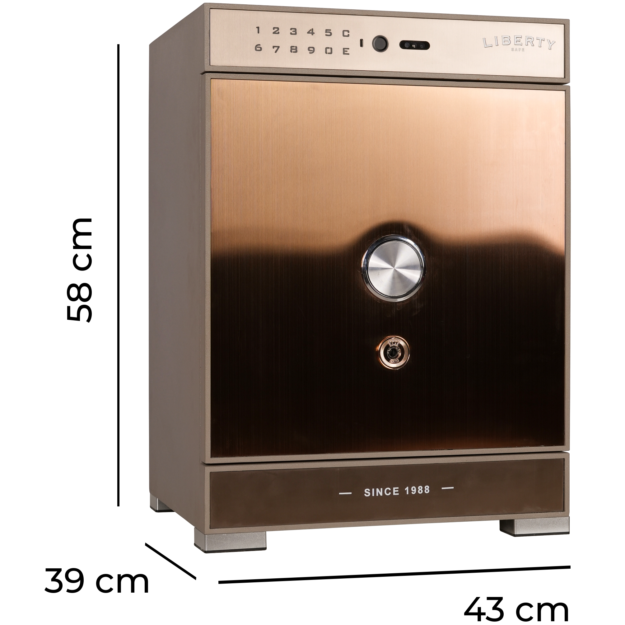 Két sắt cao cấp Liberty LB58 Vantis Max Nhận diện khuôn mặt + tĩnh mạch
