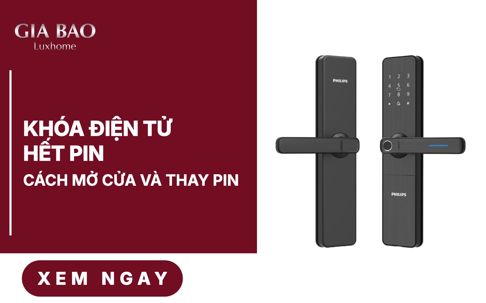 Khóa Điện Tử Hết Pin: Cách Mở Cửa Và Thay Pin Tại Nhà
