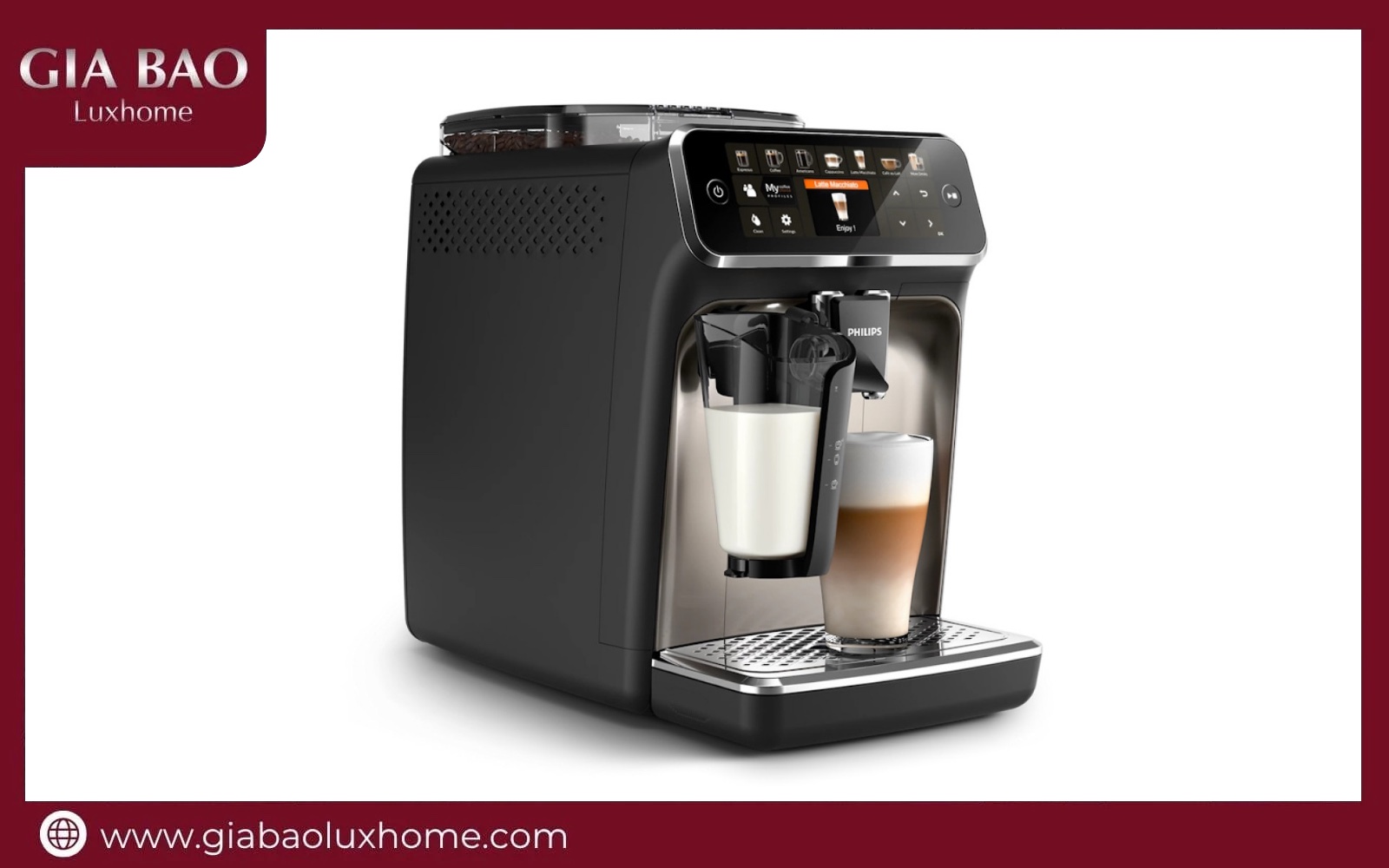 Bình sữa LatteGo của máy pha cà phê Philips tháo rời để vệ sinh