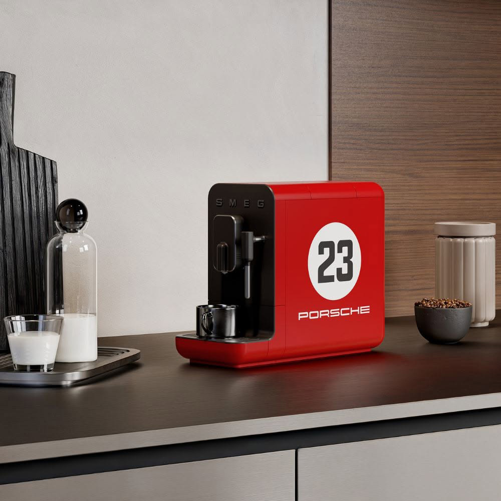 Máy pha cà phê tự động Smeg BCC12917EU x Porsche 917 Salzburg - ảnh 6