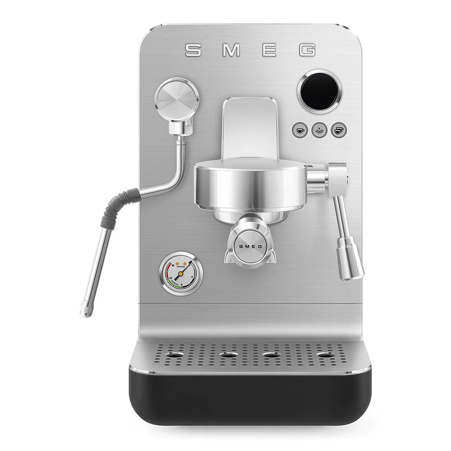 Máy pha cà phê bán chuyên nghiệp Smeg Mini Pro EMC02BLMEU - Màu đen Matte - ảnh 2
