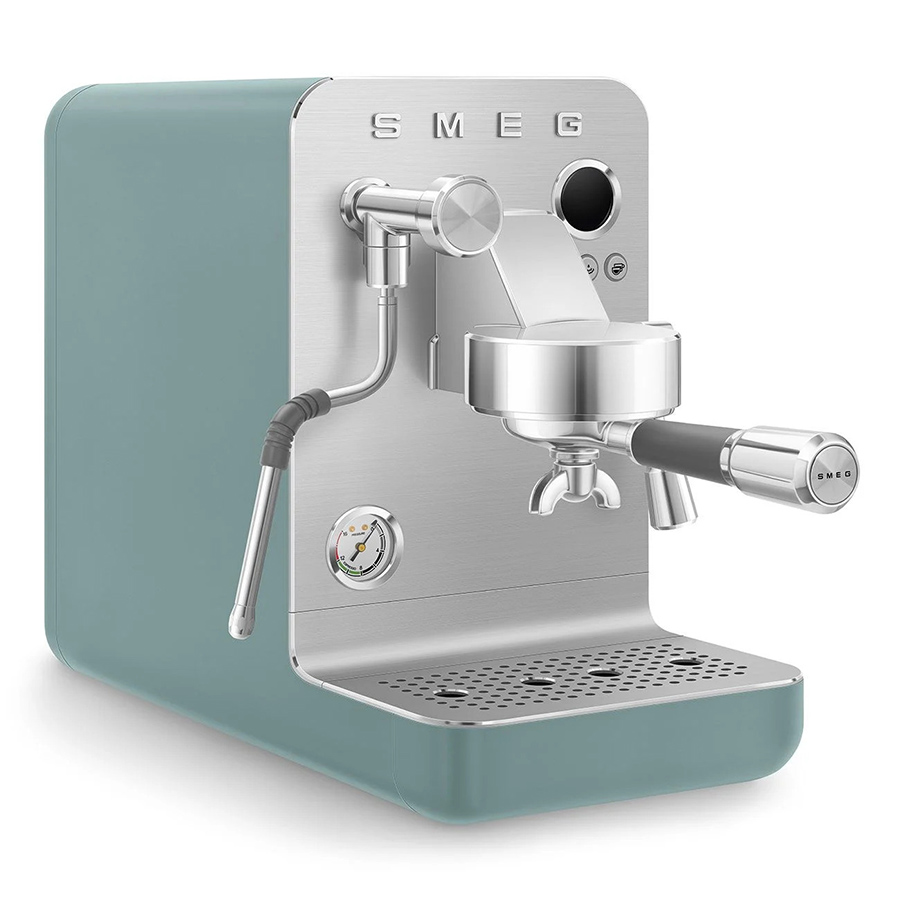 Máy pha cà phê bán chuyên nghiệp Smeg Mini Pro EMC02EGM - Xanh Lá Emerald Matte - ảnh 2