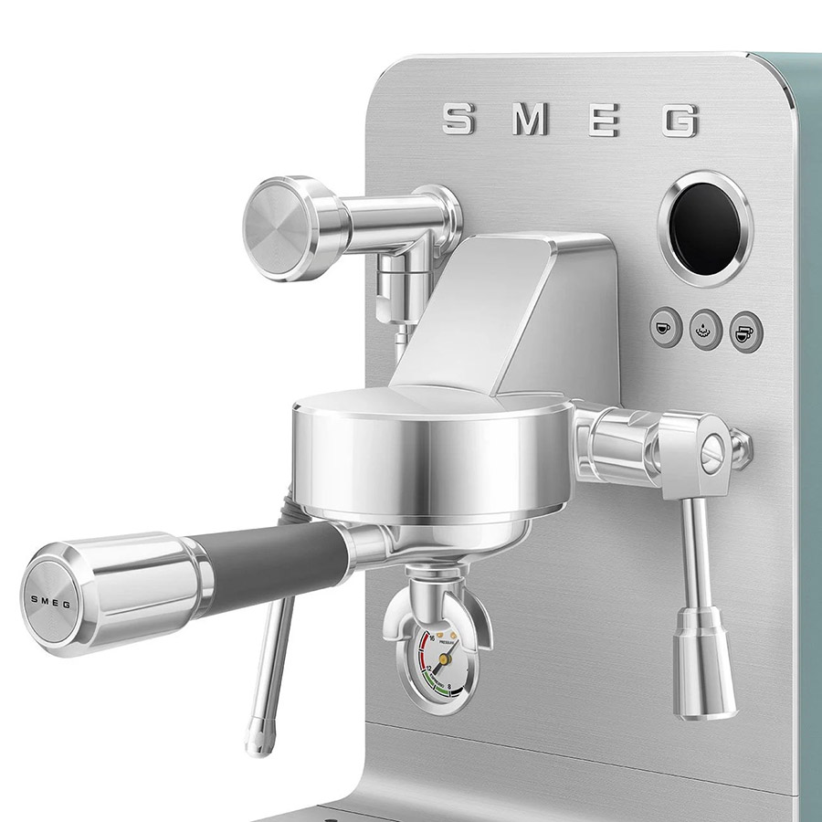Máy pha cà phê bán chuyên nghiệp Smeg Mini Pro EMC02EGM - Xanh Lá Emerald Matte - ảnh 4