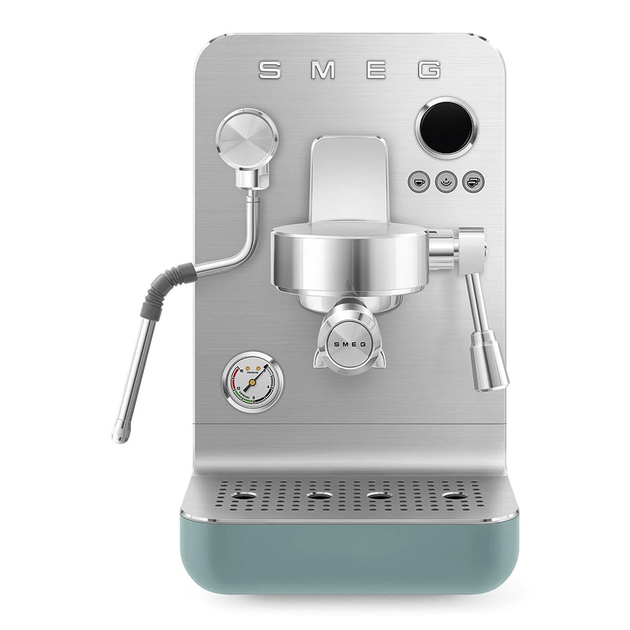 Máy pha cà phê bán chuyên nghiệp Smeg Mini Pro EMC02EGM - Xanh Lá Emerald Matte - ảnh 3
