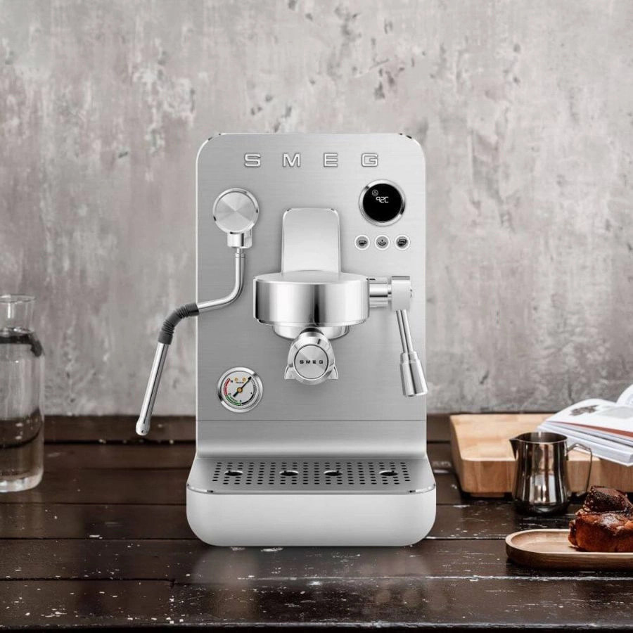 Máy pha cà phê bán chuyên nghiệp Smeg EMC02WHMEU - Màu trắng Matte - ảnh 4